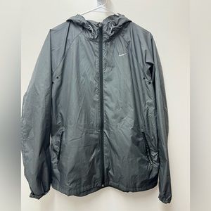 Nike Women’s Gray Lightweight Running Windbreaker Jacket - Large